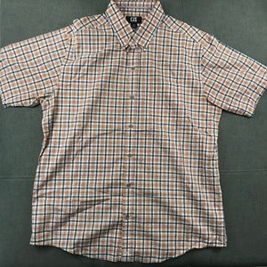 Cutter & Buck  Men's Short Sleeve Button Down Pocket Polo Shirt Size Large